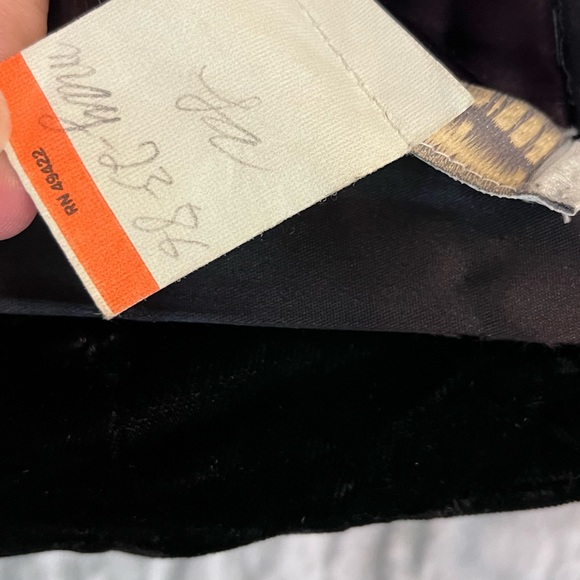 Vintage 1986 Jessica McClintock Women’s 24” Black Velvet Pencil Midi Skirt - Picture 8 of 10